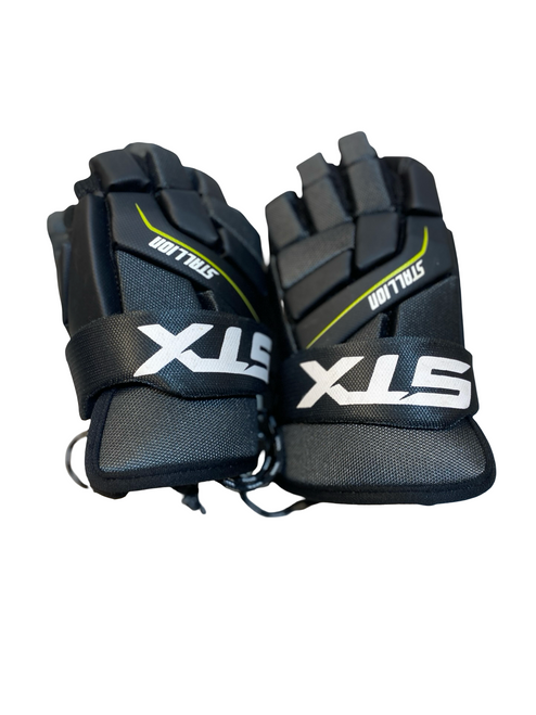 Vist Large View of Product Image Which is Used STX 200 Lacrosse Gloves Mens Black 11"
