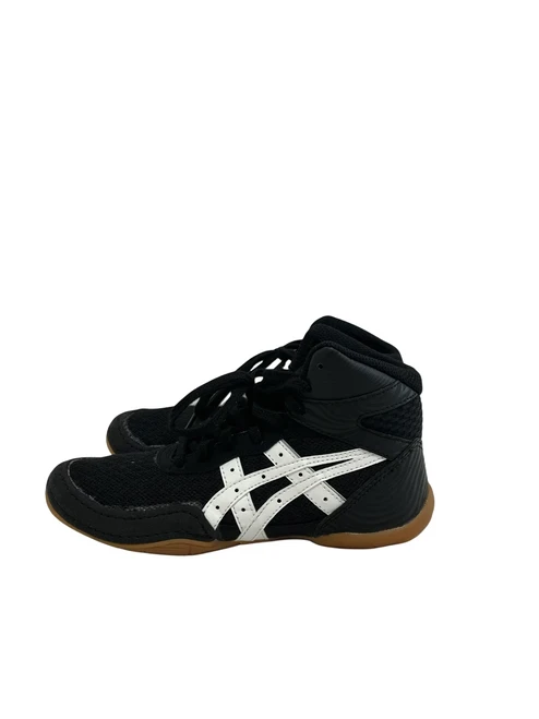 Vist Large View of Product Image Which is Used Asics Matflex Jr 1 Wrestling Shoes Black 