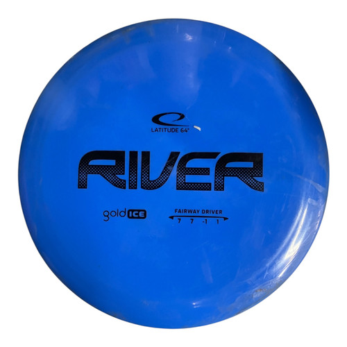 Vist Large View of Product Image Which is Used Latitude 64 RIVER 171G Disc Golf Driver Royal Blue