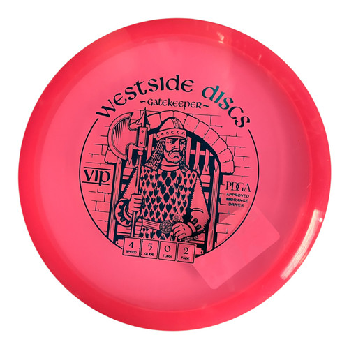 Vist Large View of Product Image Which is Used Westside VIP GATEKEEPER Disc Golf Mid Range Pink