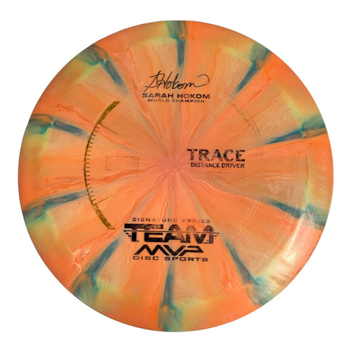 Vist Large View of Product Image Which is Used MVP TRACE 175+G Disc Golf Driver Orange