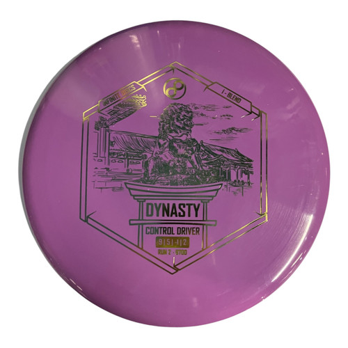 Vist Large View of Product Image Which is Used Innova DYNASTY 173-5G Disc Golf Driver Purple