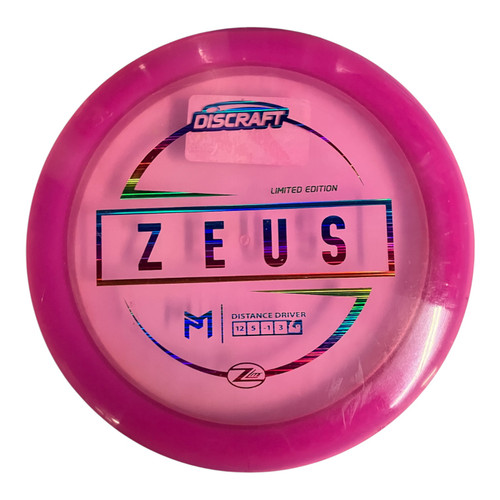 Vist Large View of Product Image Which is Used Discraft ZEUS Z LINE 159G Disc Golf Driver Pink