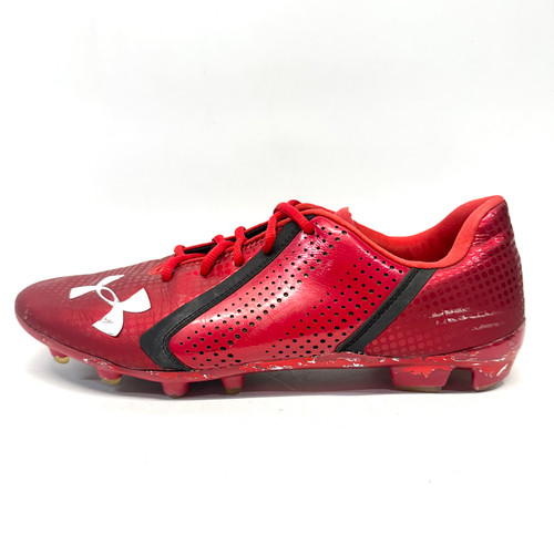 Vist Large View of Product Image Which is Used Under Armour SPEEDFORM MC Adult FB Cleats Red Senior 11