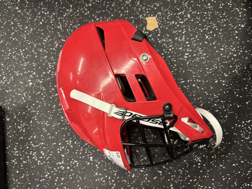Vist Large View of Product Image Which is Used Cascade CS Lacrosse Helmet Red One Size