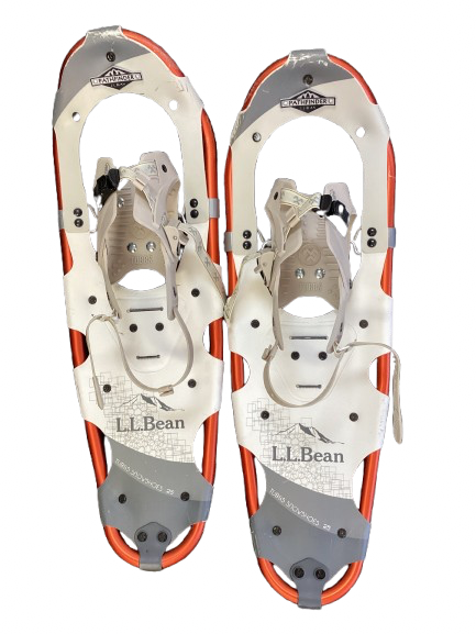 Vist Large View of Product Image Which is Used L.L. Bean Snowshoes Mens Orange 25"