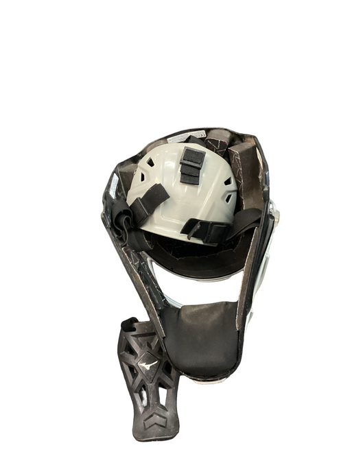 Vist Large View of Product Image Which is Used Rawlings CHVEL2-JR-REVA Catchers Helmet w/Mask Black M/L