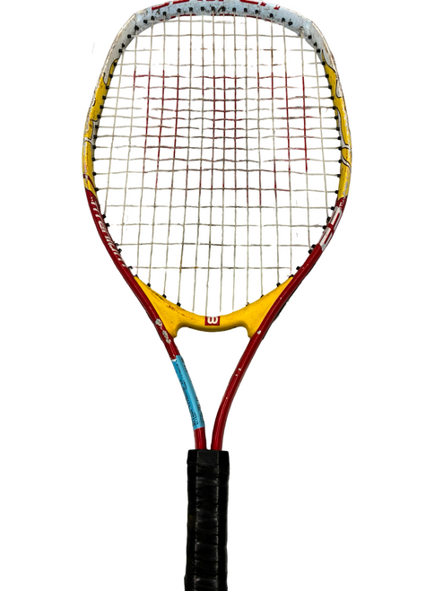 Vist Large View of Product Image Which is Used Wilson TITANIUM 23 Junior Tennis Racquet Red 23"
