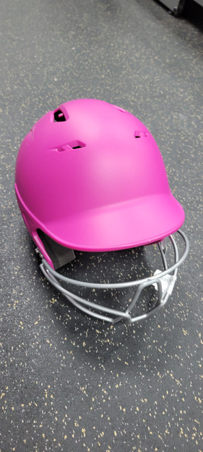 Vist Large View of Product Image Which is Used Victus PINK W MASK Batting Helmet w/Mask Pink M/L