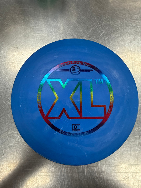 Vist Large View of Product Image Which is Used Discraft XL Disc Golf Driver Royal Blue