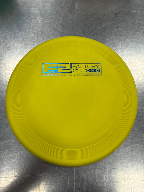 Vist Large View of Product Image Which is Used Innova F2 Disc Golf Putter Yellow