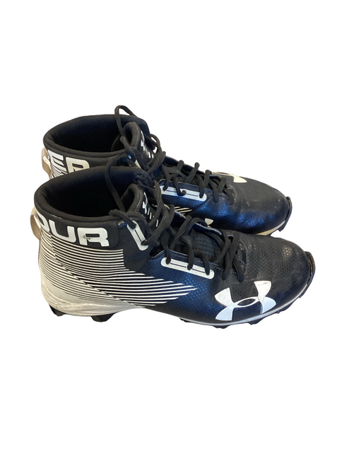 Vist Large View of Product Image Which is Used Under Armour Adult FB Cleats Black Senior 6