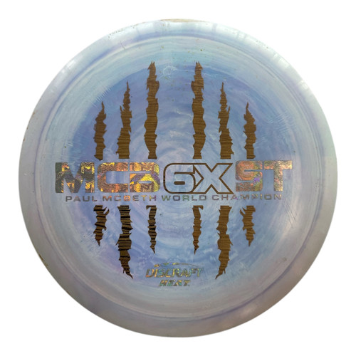 Vist Large View of Product Image Which is Used Discraft ESP HEAT Disc Golf Driver Royal Blue 176g