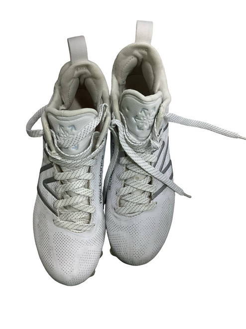 Vist Large View of Product Image Which is Used New Balance LAX Cleats Mens White Senior 4