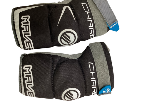 Vist Large View of Product Image Which is Used Maverik CHARGER Lacrosse Arm Pads/Guards Black MD