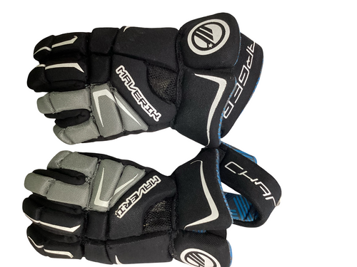 Vist Large View of Product Image Which is Used Maverik CHARGER Lacrosse Gloves Mens Black 10"