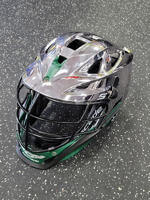 Vist Large View of Product Image Which is Used Cascade S Lacrosse Helmet Chrome SM