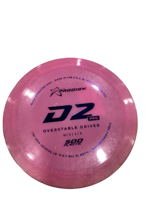 Vist Large View of Product Image Which is Used Prodigy Disc D2 PRO Disc Golf Driver Pink