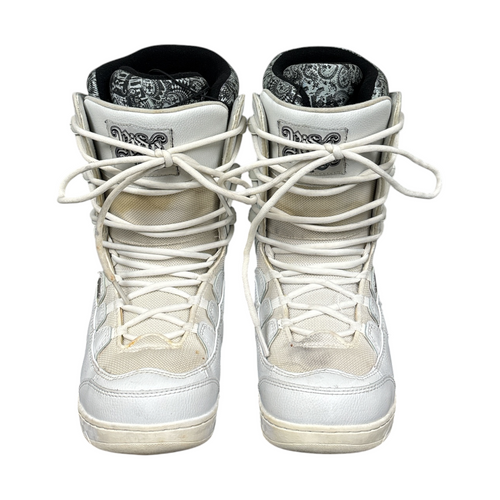 Vist Large View of Product Image Which is Used Ride ORION Womens Snowboard Boots White Senior 10