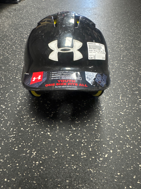 Vist Large View of Product Image Which is Used Under Armour BATTING HELMET Batting Helmet No Mask Black XS/S