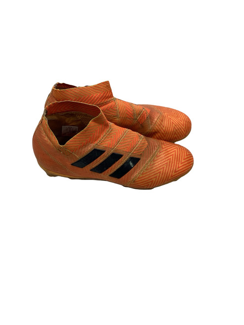 Vist Large View of Product Image Which is Used Adidas Soccer Cleats Orange Senior 5.5