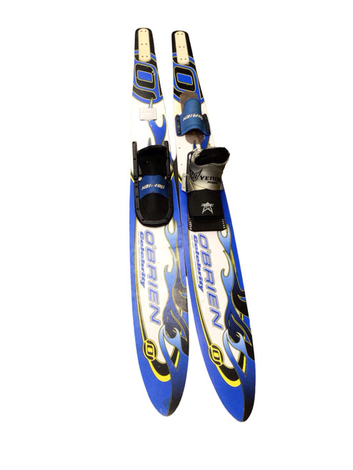 Vist Large View of Product Image Which is Used O'Brien Pair of Skis Royal Blue 134"