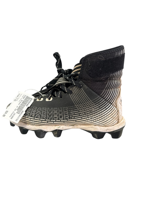 Vist Large View of Product Image Which is Used Under Armour Jr FB Cleats Black Junior 03