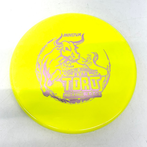 Vist Large View of Product Image Which is Used Innova TORO STAR CALVIN HEIMBURG Disc Golf Mid Range Yellow 174g