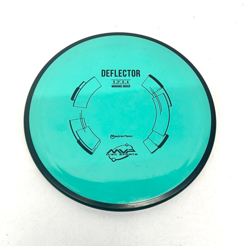 Vist Large View of Product Image Which is Used MVP NEUTRON DEFLECTOR Disc Golf Mid Range Neon Green 174g