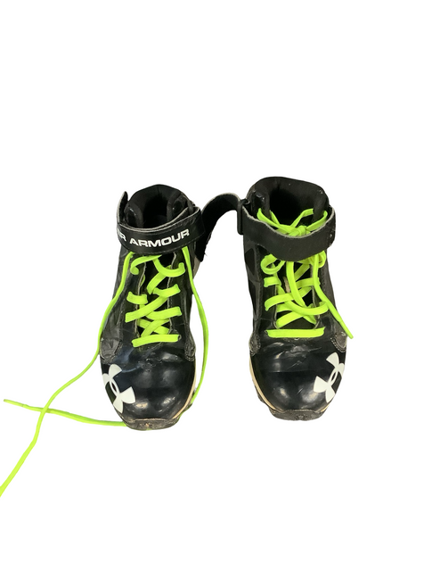 Vist Large View of Product Image Which is Used Under Armour BASEBAL CLEATS BB/SB Cleats Black Junior 01