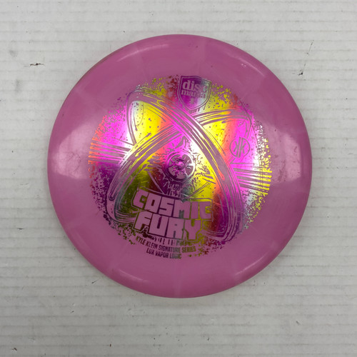 Vist Large View of Product Image Which is Used Discmania LUX VAPOR LOGIC Disc Golf Putter Pink 173g