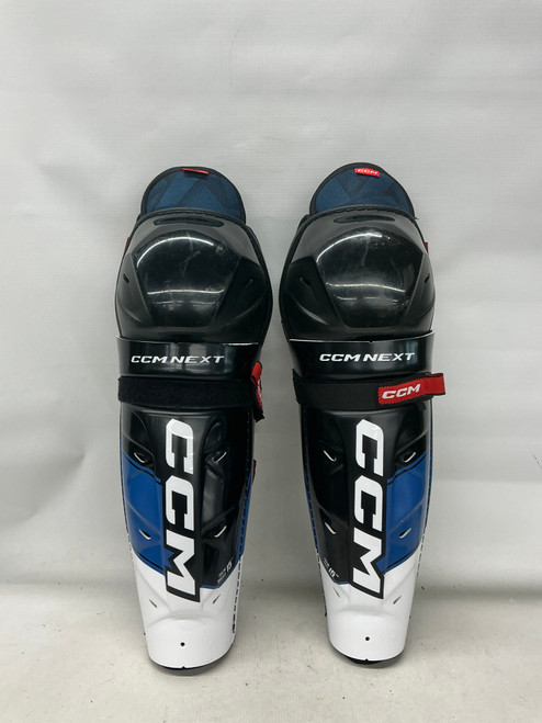 Vist Large View of Product Image Which is Used CCM NEXT Senior Shin Guards Black 15"
