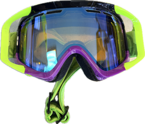 Vist Large View of Product Image Which is Used Snow Goggles Adult Neon Green
