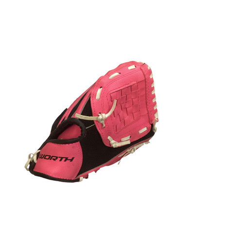 Vist Large View of Product Image Which is Used Worth W10PBM BB/SB Glove RH Throw Pink 10"