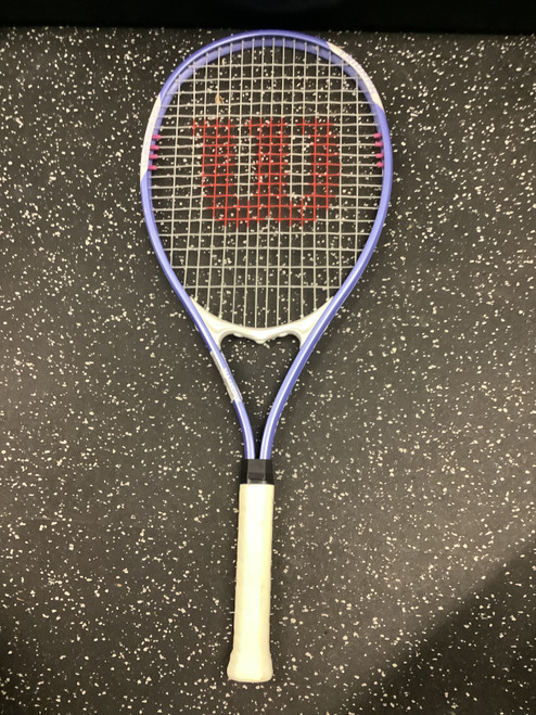 Vist Large View of Product Image Which is Used Wilson V-MATRIX Adult Tennis Racquet None 4 1/8"