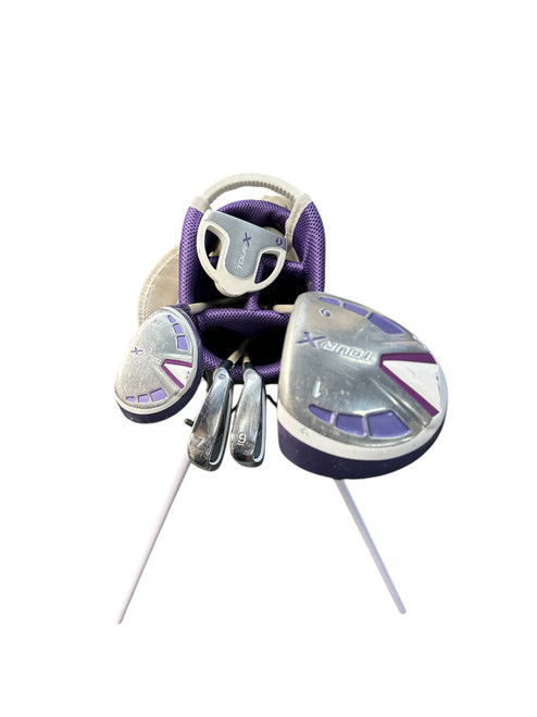 Vist Large View of Product Image Which is Used Tour X JR GIRLS SET Jr Package Set RH White And Purple 6 Piece