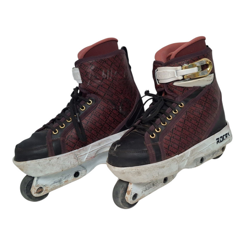Vist Large View of Product Image Which is Used Roces DOGMA DOMESTIC PUNK 2.0 SPASSOV PRO Senior Aggressive Skates Maroon Senior 9