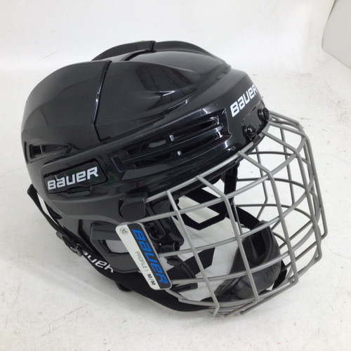 Vist Large View of Product Image Which is Used Bauer IMS 5.0 MD CAGE COMBO HOCKEY HELMET Helmet Cage Combo Black MD