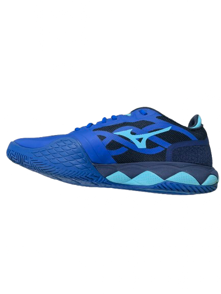 Vist Large View of Product Image Which is Used Mizuno WAVE ENFORCE TENNIS COURT SHOES Running/X-Train Shoes M Royal Blue Senior 11.5