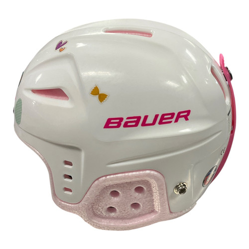 Vist Large View of Product Image Which is Used Bauer LIL SPORT Hockey Helmet Only Pink One Size
