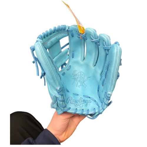 Vist Large View of Product Image Which is Rawlings, HEART, OF, THE, HIDE, R2G, BB/SB, Glove, RH, Throw, Royal, Blue, 11 1/2"
