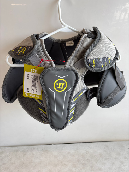 Vist Large View of Product Image Which is Used Warrior FATBOY Lacrosse Shoulder Pads Grey MD