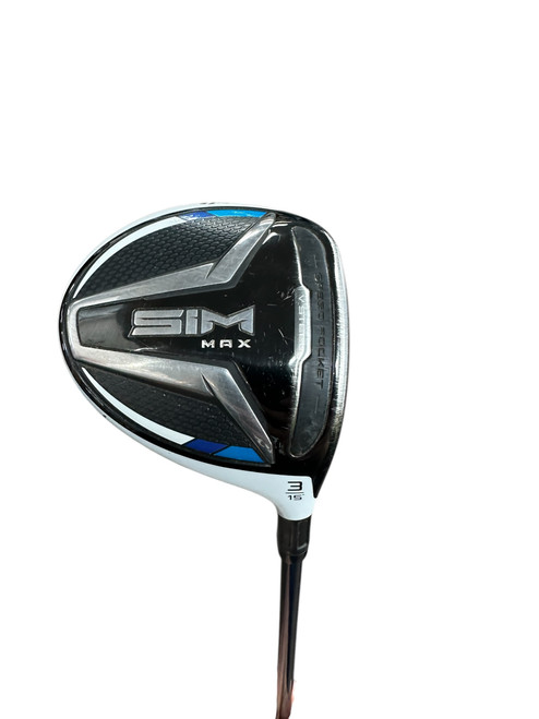 Vist Large View of Product Image Which is Used Taylormade SIM MAX 3W Mens Fairway Wood RH 3 Wood