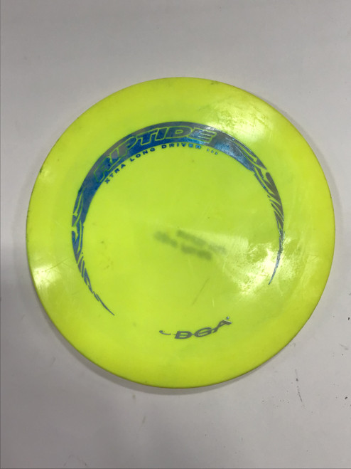 Vist Large View of Product Image Which is Used DGA RIPTIDE Disc Golf Driver Yellow 175g