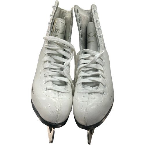Vist Large View of Product Image Which is Used LLM FINESSE FIGURE SKATES WomensFigure Skate White Senior 6.5