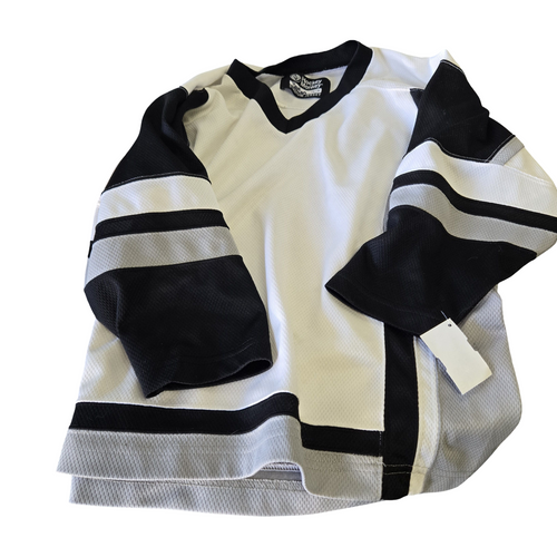 Vist Large View of Product Image Which is Used HOCKEY MONKEY YTH S/M PRACTICE JERSEY Hockey Practice Jersey White S/M