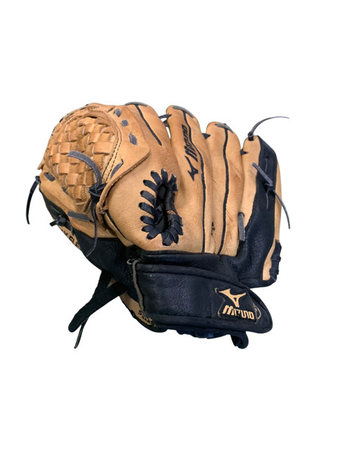 Vist Large View of Product Image Which is Used Mizuno POWERCLOSE BB/SB Glove LH Throw Brown 11"