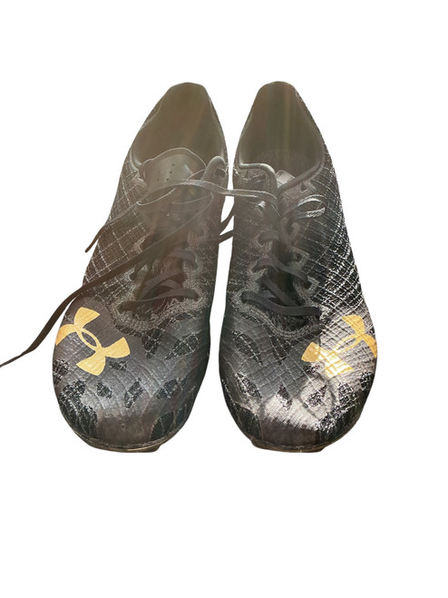 Vist Large View of Product Image Which is Used Under Armour Track & Field Cleats Adult Black Senior 9.5