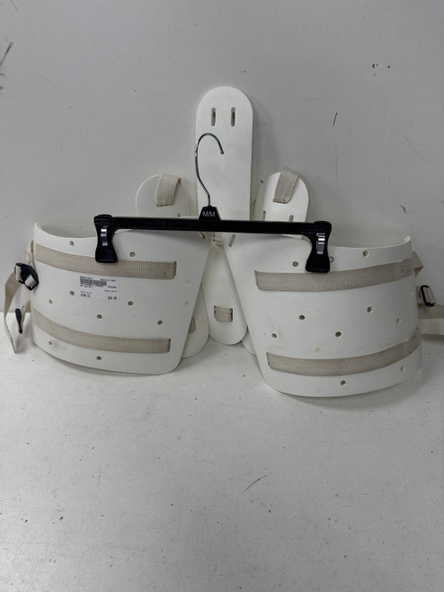Vist Large View of Product Image Which is Used WHITE Lacrosse Rib Pads White LG