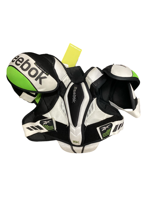 Vist Large View of Product Image Which is Used Reebok 16K Junior Shoulder Pads LG